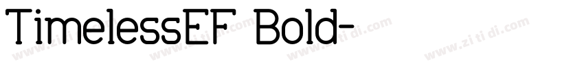 TimelessEF Bold字体转换